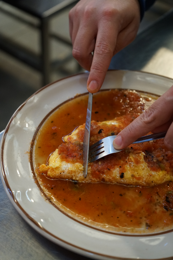 Huevos al albañil en Fonda Margarita. Foto: Mariana Castillo Hernández.