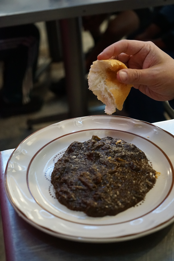 Romeritos en Fonda Margarita. Foto: Mariana Castillo Hernández.